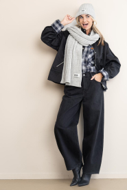7 For All Mankind :  Barrel jeans Bonnie | dark grey - img3