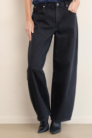7 For All Mankind :  Barrel jeans Bonnie | dark grey - img4