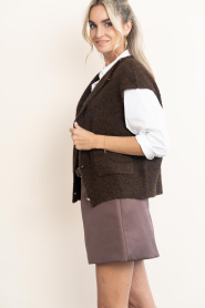 March23 |  Heavy satin mini-skirt Sidney | brown | Picture 5