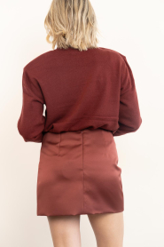 March23 |  Heavy satin mini-skirt Sidney | rust | Picture 7