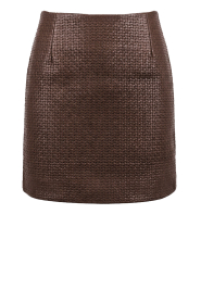 March23 |  Faux leather mini skirt Seattle | brown | Picture 1