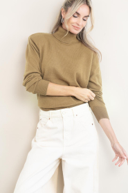 March23 |  Soft wool blend turtleneck Anna | olive | Picture 4