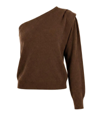 March23 |  Soft wool blend one shoulder Milan | brown | Picture 1