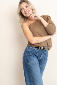 March23 |  Soft wool blend one shoulder Milan | olive | Picture 5