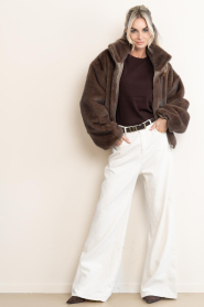 March23 |  Soft wool blend sweater Berlin | bruin | Picture 3