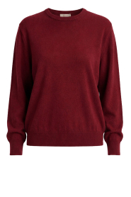 March23 |  Soft wool blend sweater with shoulderpads Berlin | rust