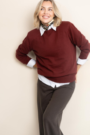 March23 |  Soft wool blend sweater with shoulderpads Berlin | rust | Picture 2