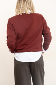 March23 |  Soft wool blend sweater with shoulderpads Berlin | rust | Picture 7