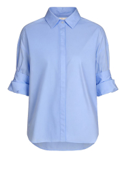 March23 |  Poplin blouse Montreal | azur blue