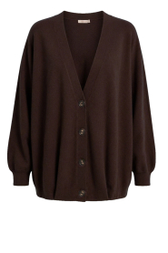 March23 |  Long knitted cardigan Arran | brown | Picture 1