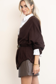 March23 |  Long knitted cardigan Arran | brown | Picture 7