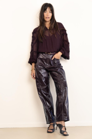 March23 |  Sandal with heel Raven | plum brown | Picture 2