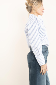 Co'Couture :  Striped blouse Somo | white - img7