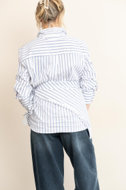 Co'Couture :  Striped blouse Somo | white - img8