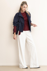 Co'Couture :  Wrap top Oriane | burgundy - img3