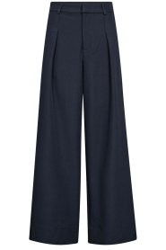 Co'Couture |  Pleated trousers Luna | blue