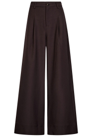 Co'Couture |  Pleated trousers Luna | brown | Picture 1