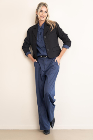 Co'Couture |  Checked pants Dexter L34 | blue | Picture 3