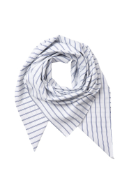 Co'Couture |  Striped scarf Somo | white | Picture 5