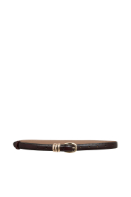 Co'Couture |  Leather belt Beno | brown
