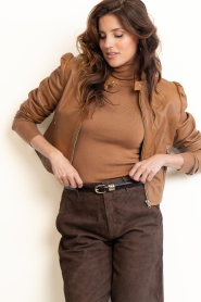 Co'Couture |  Leather belt Beno | brown | Picture 3
