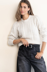Haute L'Amitié |  Cropped kabel knit Duke | natural | Picture 2