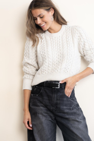 Haute L'Amitié |  Cropped kabel knit Duke | natural | Picture 5