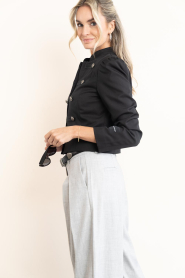 Haute L'Amitié :  Jacket with decorative buttons Uniform | zwart - img7