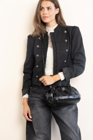 Haute L'Amitié :  Jacket with decorative buttons Uniform | zwart - img5