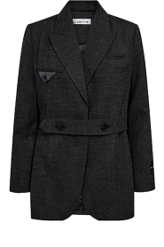 Haute L'Amitié |  Blazer with belt Bellis | grey | Picture 1