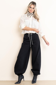 Haute L'Amitié :  Denim balloon pants Borges | black - img2
