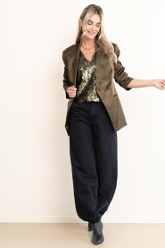 Haute L'Amitié :  Denim balloon pants Borges | black - img4