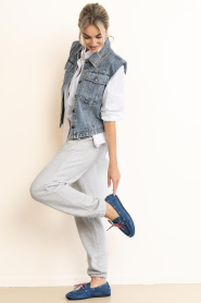 Toral |  Denim boat loafers Nahua | blue | Picture 4