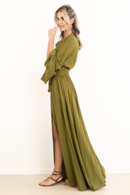Eve :  Maxi dress with flared sleeve Eve | green - img6