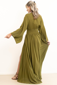 Eve :  Maxi dress with flared sleeve Eve | green - img7