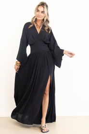 Eve |  Maxi dress with flared sleeve Eve | black | Picture 4