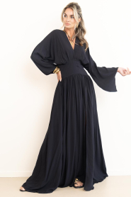 Eve |  Maxi dress with flared sleeve Eve | black | Picture 2