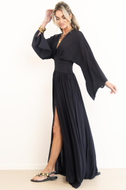 Eve |  Maxi dress with flared sleeve Eve | black | Picture 6