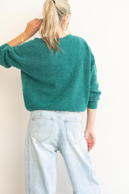 American Vintage |  Soft alpaca cardigan Vitow | green | Picture 7