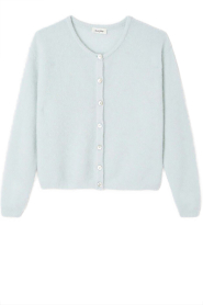 American Vintage |  Soft alpaca cardigan Vitow | blue