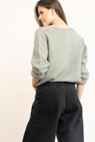 American Vintage |  Soft alpaca cardigan Vitow | green | Picture 8