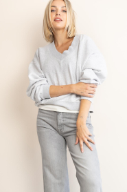 American Vintage |  Soft oversized sweater Baptown | grey | Picture 4