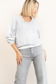 American Vintage |  Soft oversized sweater Baptown | grey | Picture 5