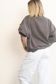 American Vintage |  Cotton sweater with logo Jitbay | taupe | Picture 7