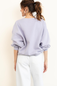 American Vintage |  Cotton sweater with logo Jitbay | purple | Picture 8