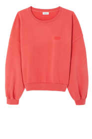 American Vintage |  Cotton sweater with logo Jitbay | red