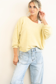 American Vintage |  Soft knitted sweater Damsville | yellow | Picture 2