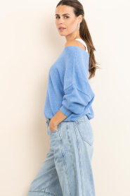 American Vintage |  Soft knitted sweater Damsville | blue | Picture 6