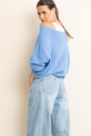 American Vintage |  Soft knitted sweater Damsville | blue | Picture 7