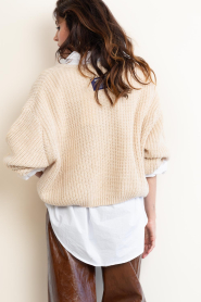 American Vintage |  Soft knitted sweater Cyrow | beige | Picture 7
